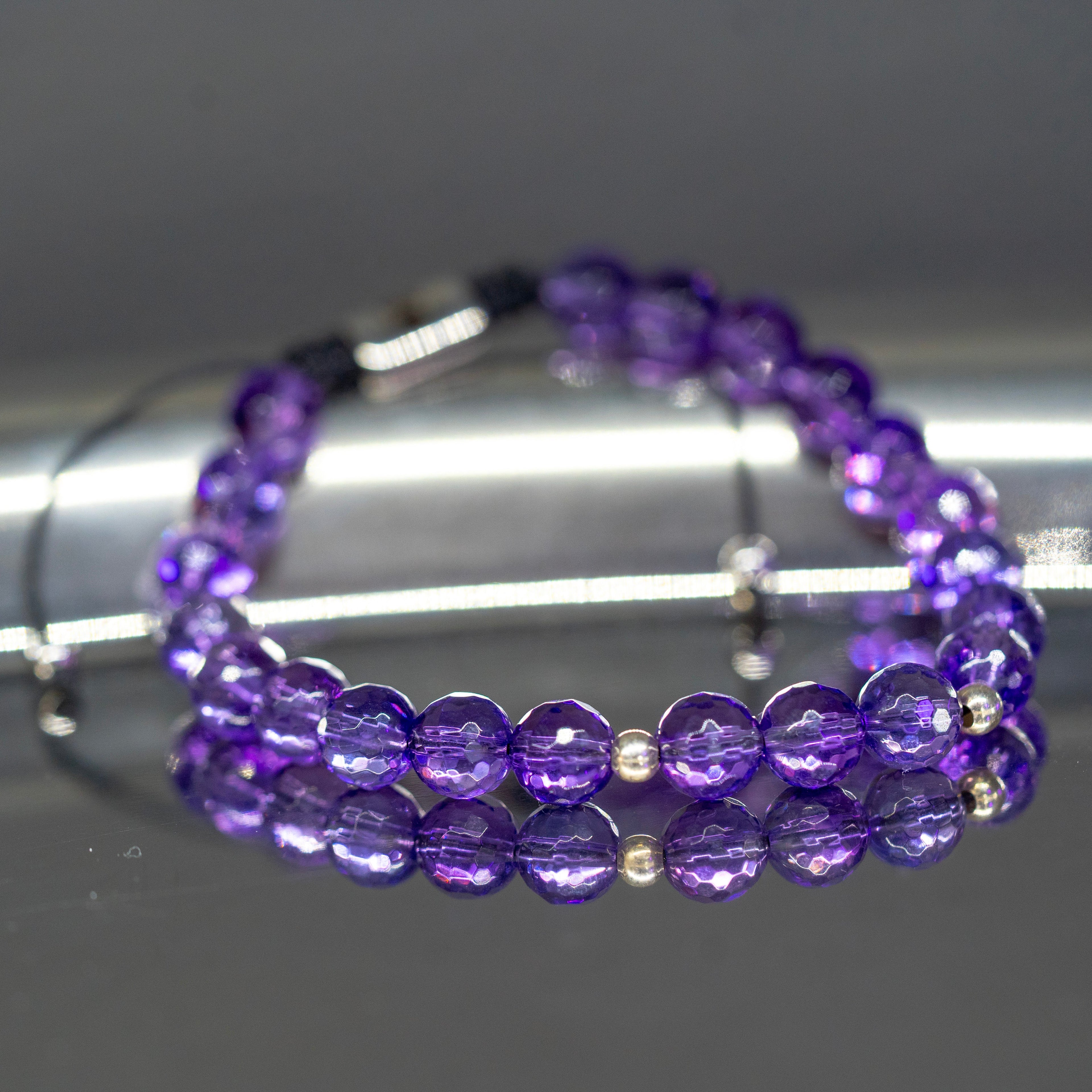 Pulsera amatista facetado