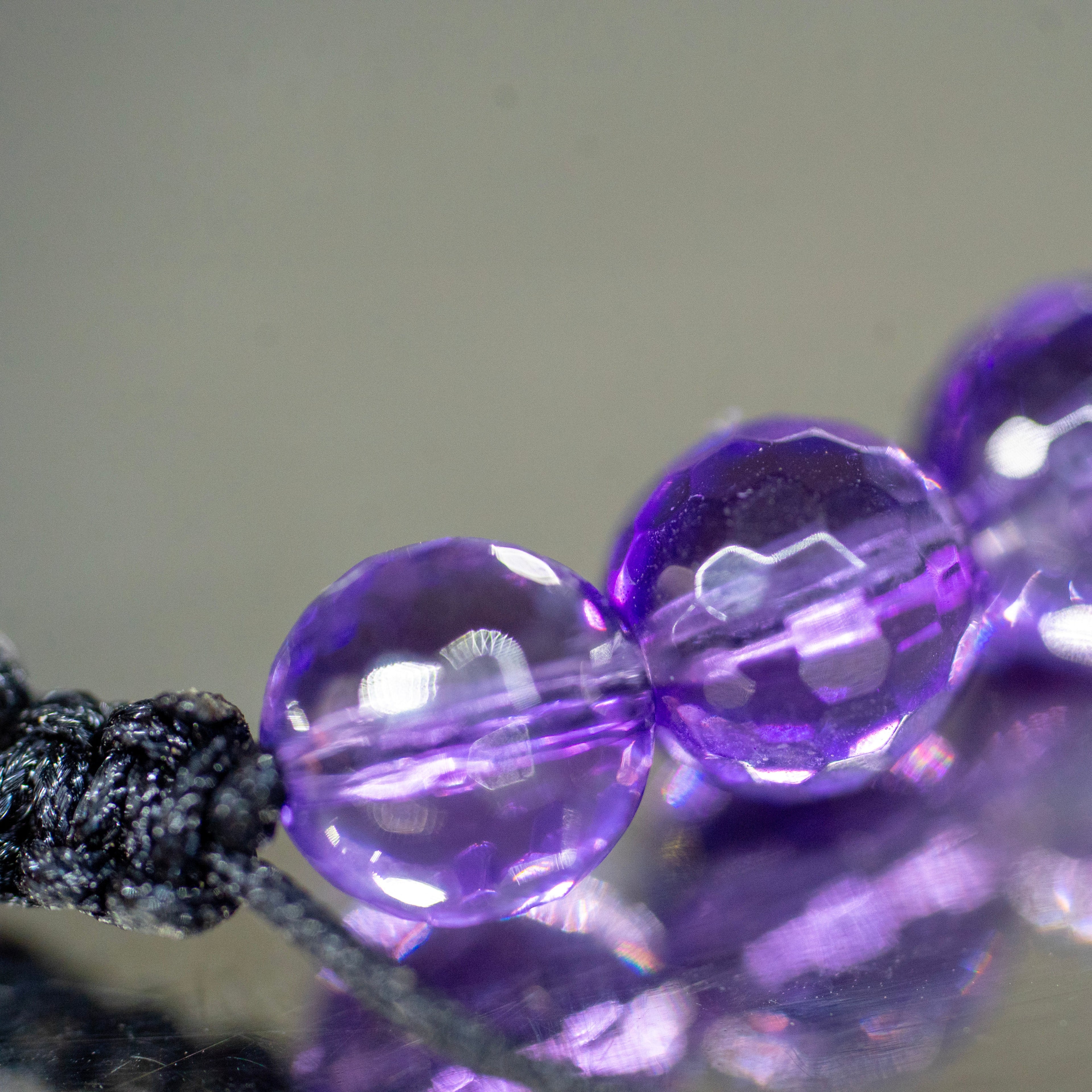 Pulsera amatista facetado