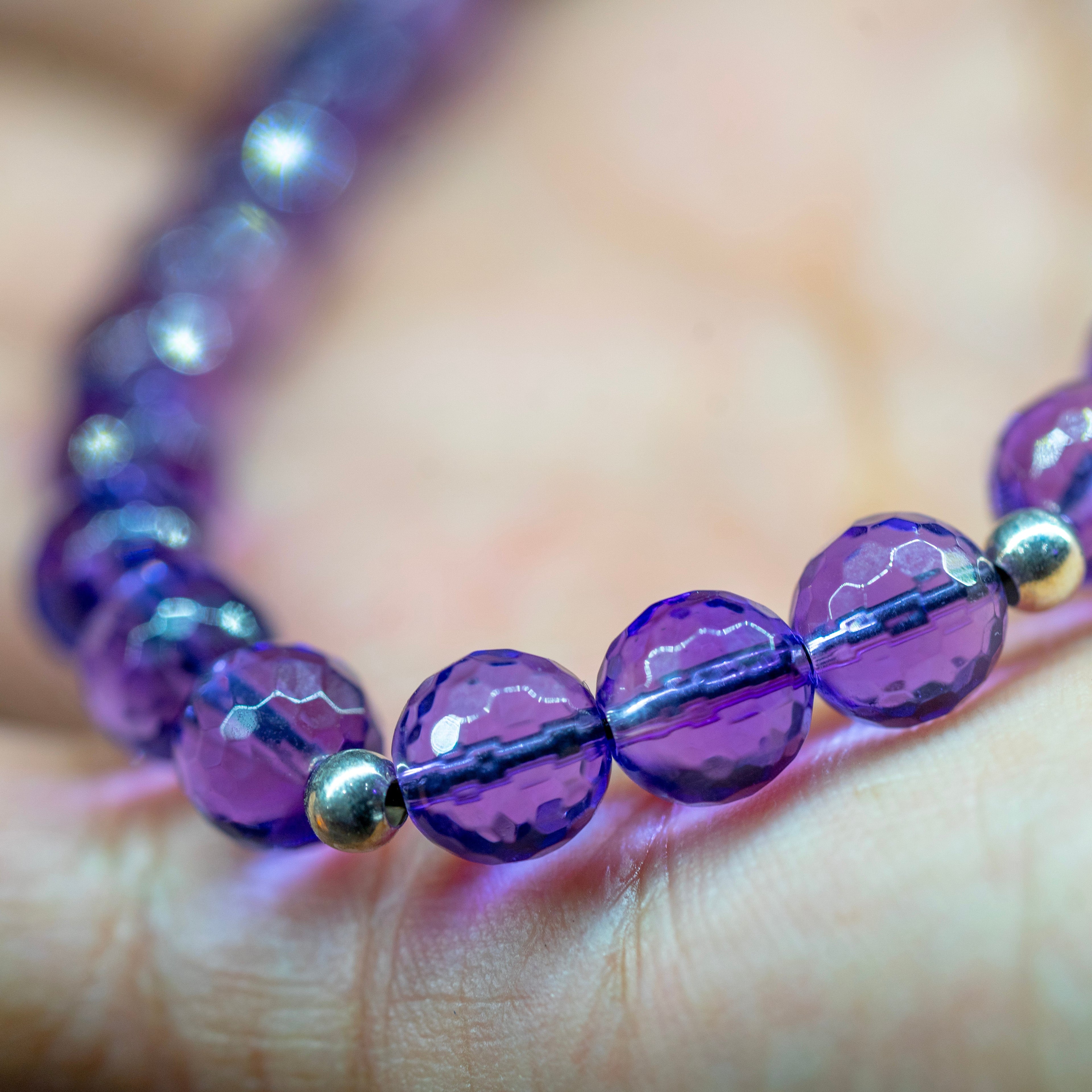 Pulsera amatista facetado