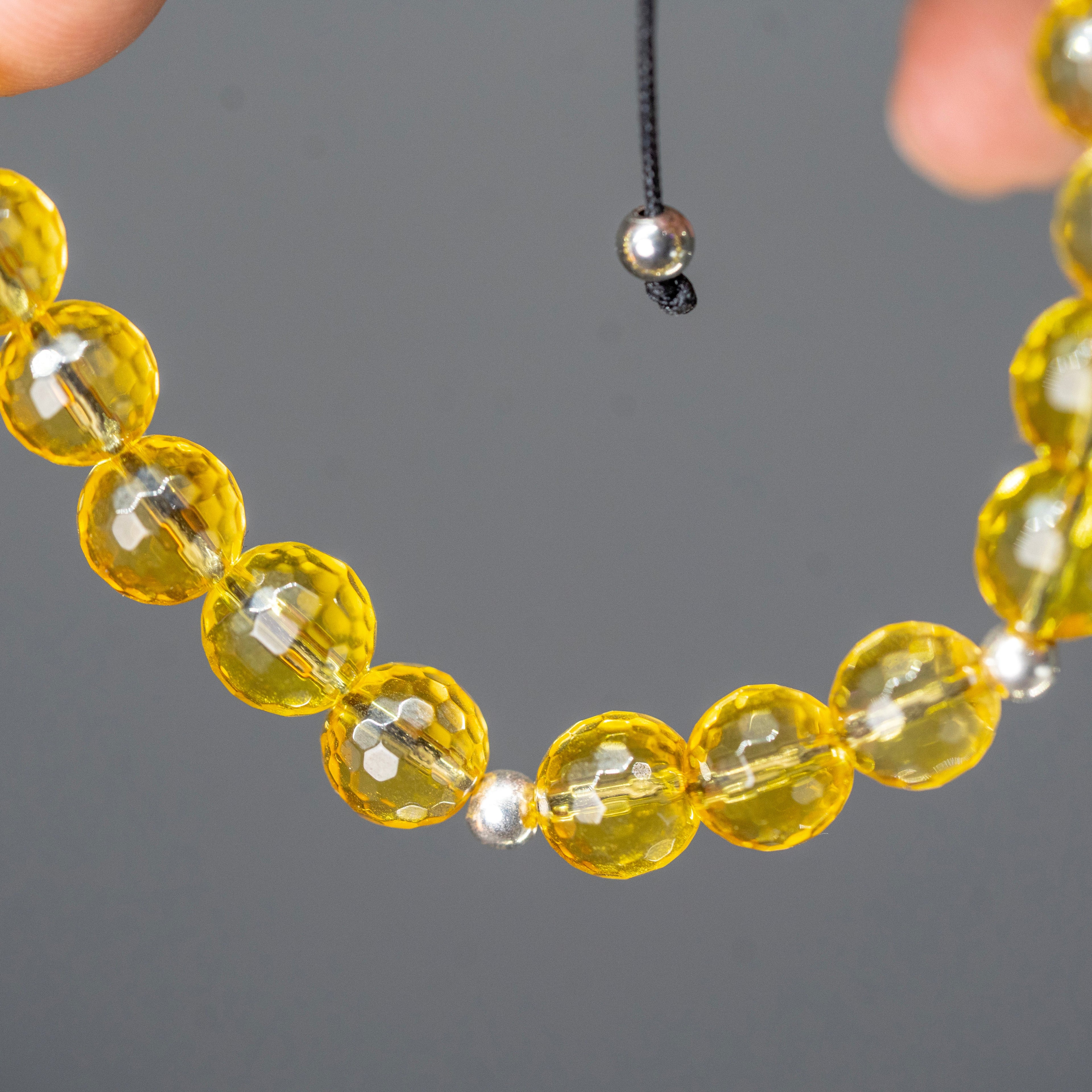 Pulsera citrino facetado