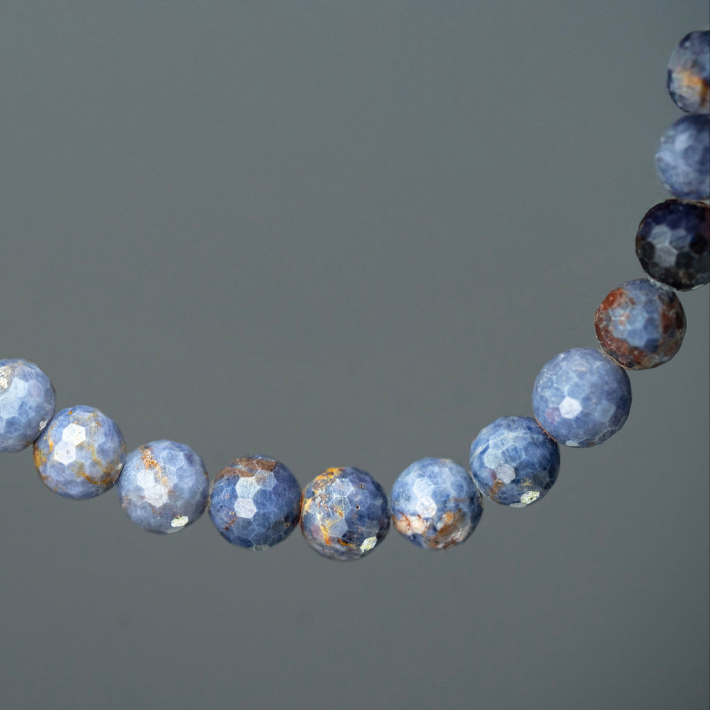 Pulsera zafiro facetado