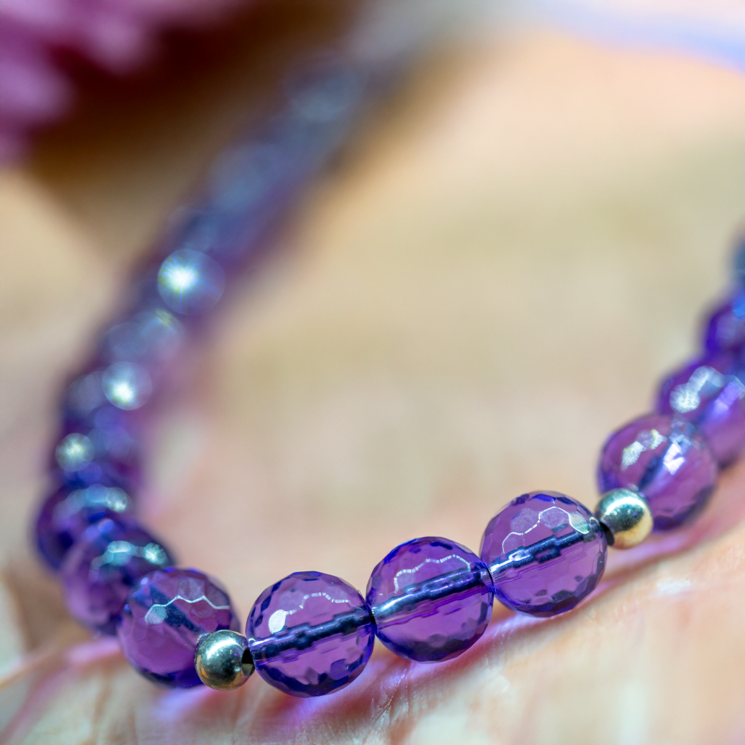 Pulsera amatista facetado