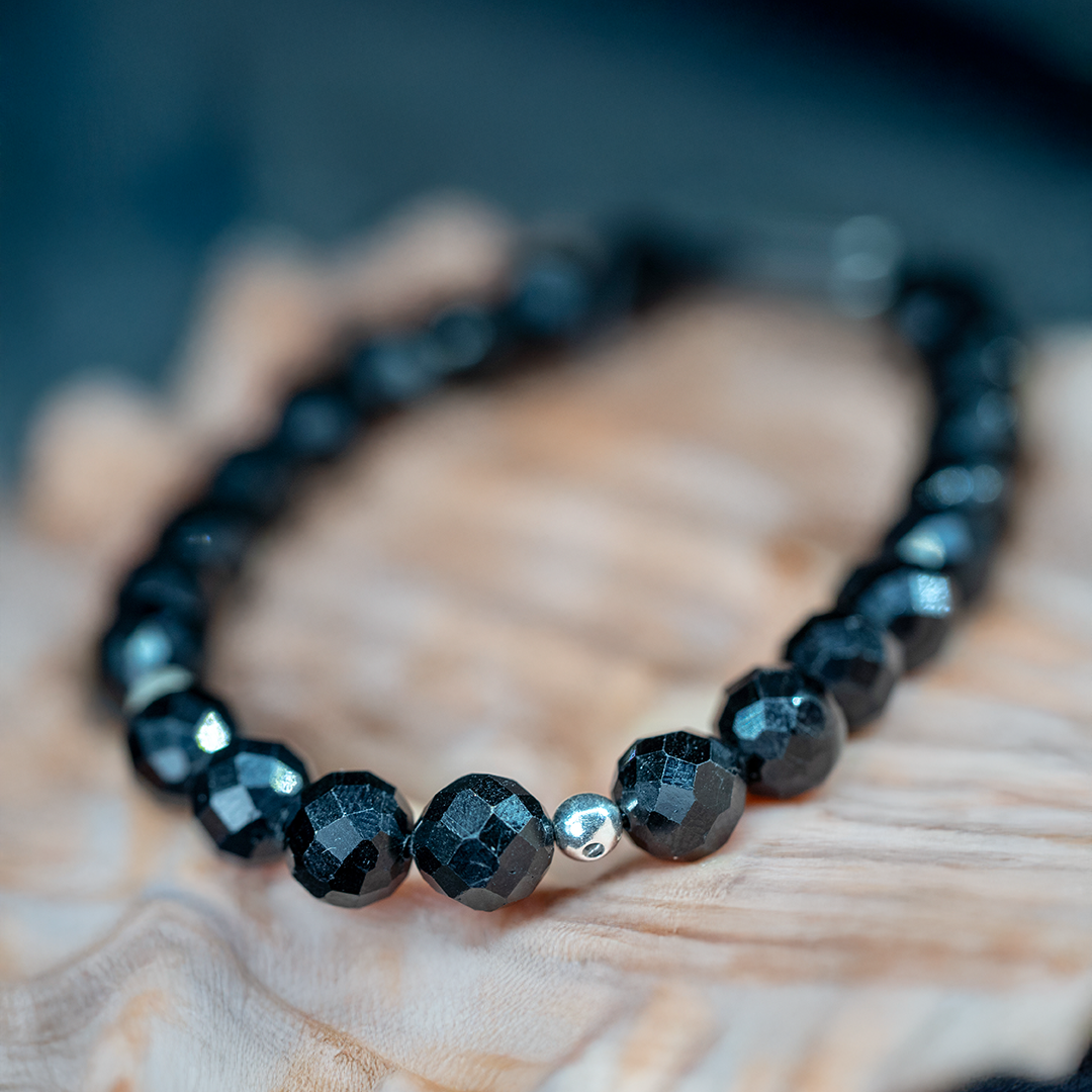 Pulsera turmalina facetado