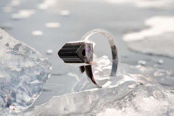 Anillo de Turmalina chico en plata - Imagen 3