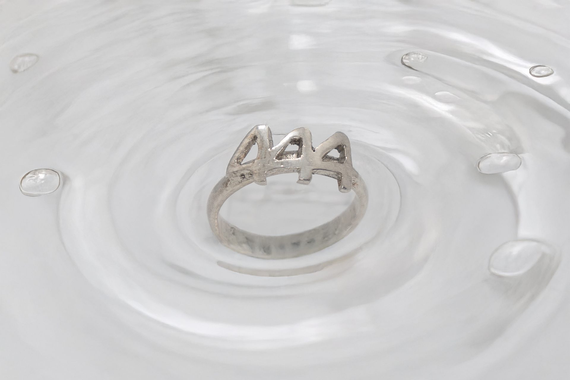 Anillo 444 en plata - Imagen 3