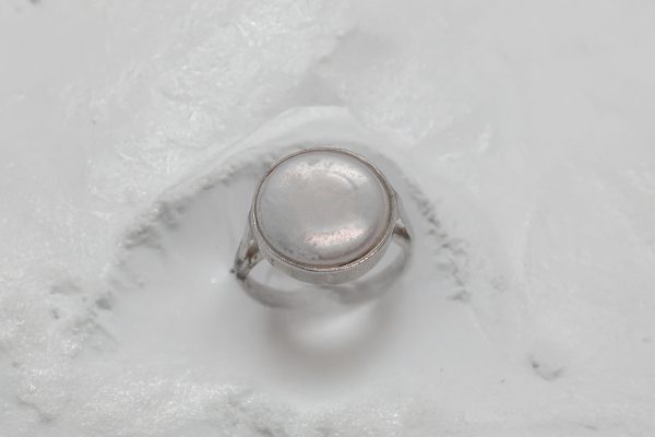 Anillo de perla en plata - Imagen 2