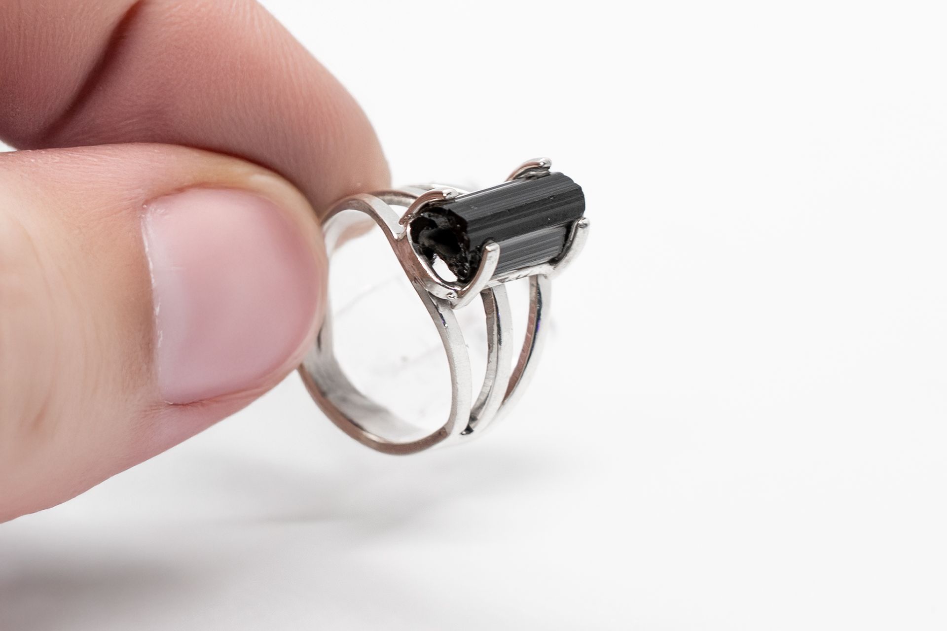 Anillo de Turmalina grande en plata