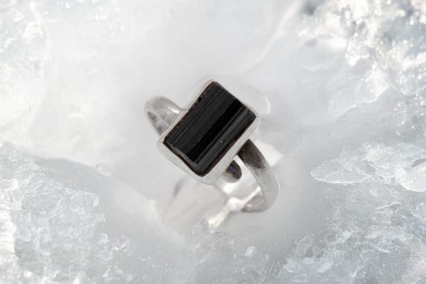 Anillo de Turmalina chico en plata - Imagen 2