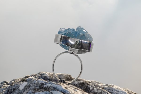 Anillo de Celestita en plata - Imagen 2